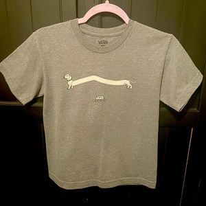 Vintage Rare VANS OFF THE WALL Grey Small T Shirt